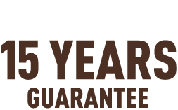 <br />15 years warranty